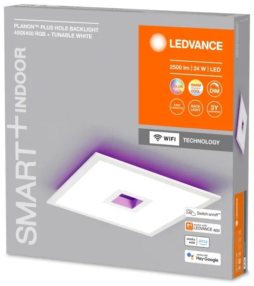 Ledvance- LED RGBW Dimmelhető mennyezeti lámpa SMART+ PLANON LED/24W/230V Wi-Fi