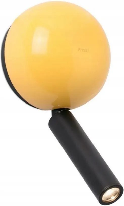 Faro Press Led fali lámpa sárga 6W, forgókarral, modern dizájnnal