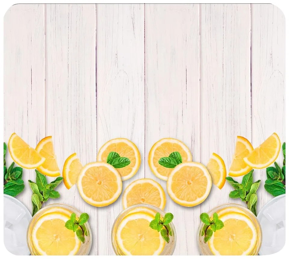 Edzett üveg falvédő tűzhelyhez 50x56 cm Lemons – Wenko
