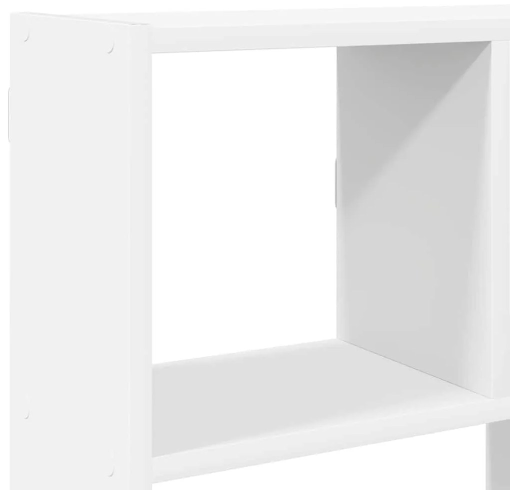 fehér szerelt fa fali kockapolc 12 rekeszes színű