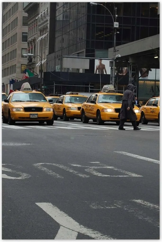 Poszterek 80x120 New York sárga taxik