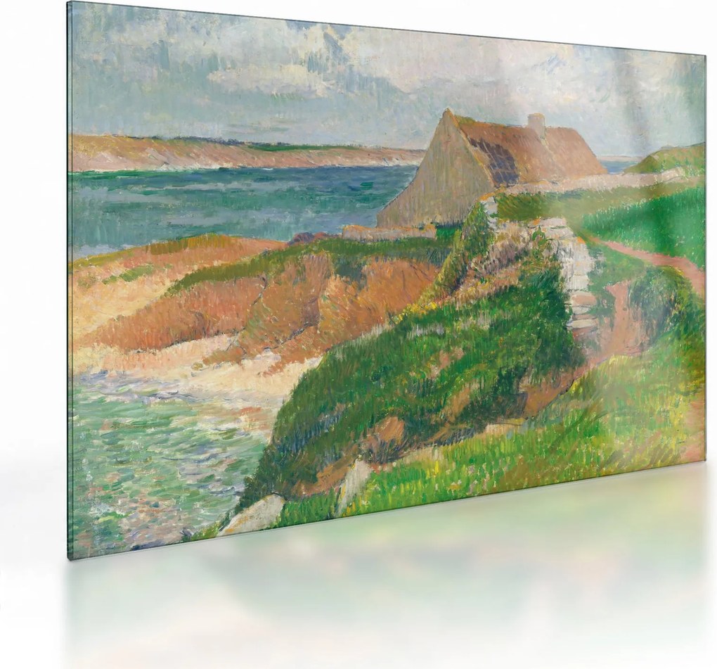 Üveg kép - Henri Moret, The Island of Raguenez, Brittany, reprodukciók (70x50 cm)