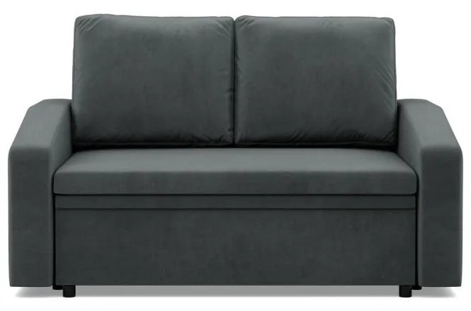 Zeus kanapé, bársony, hab töltet, döntött kartámasz, szürke