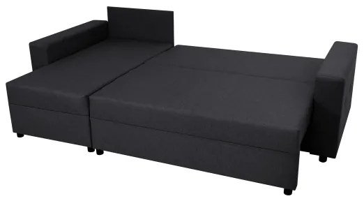 Univerzális sarokkanapé ággyá alakítható, tárolós SEVILLA antracit