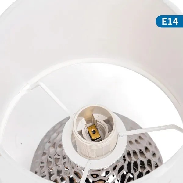 Aigostar - Asztali lámpa 1xE14/40W/230V króm