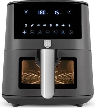 BerlingerHaus AirFryer átlátszó ablakkal (5 L) Antracit Collection  BH/9711