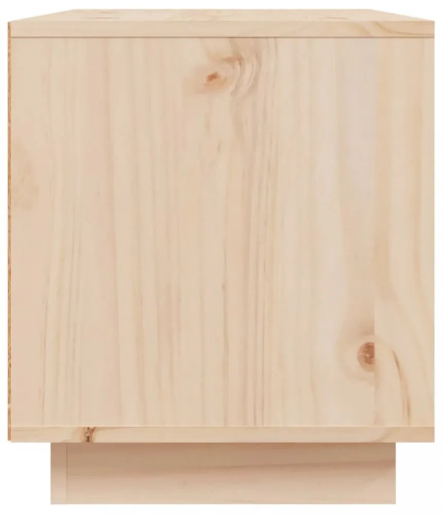 tömör fenyőfa TV-szekrény 80x35x40,5 cm