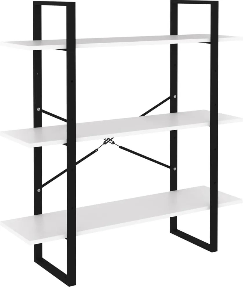 vidaXL fehér forgácslap könyvszekrény 100 x 30 x 105 cm