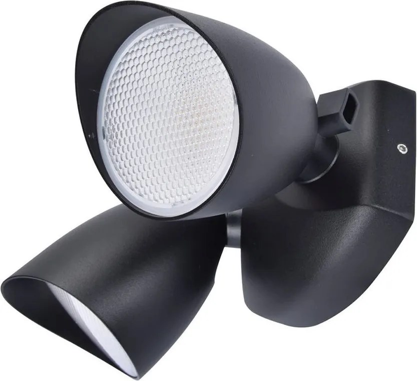 LUTEC 7622221012 SHRIMP Modern Kültéri Fali Lámpa Fekete LED IP44