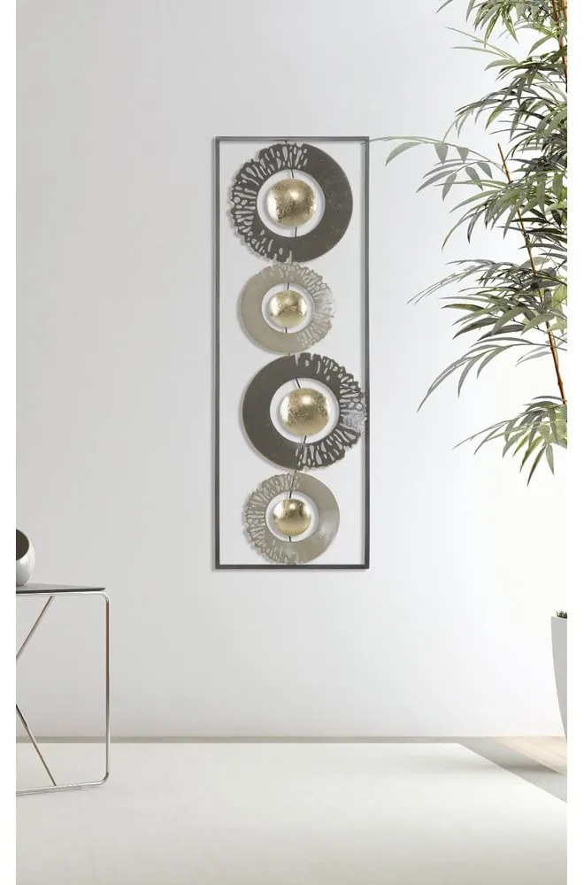 Ring fém fali dekoráció, 31 x 89,5 cm - Mauro Ferretti