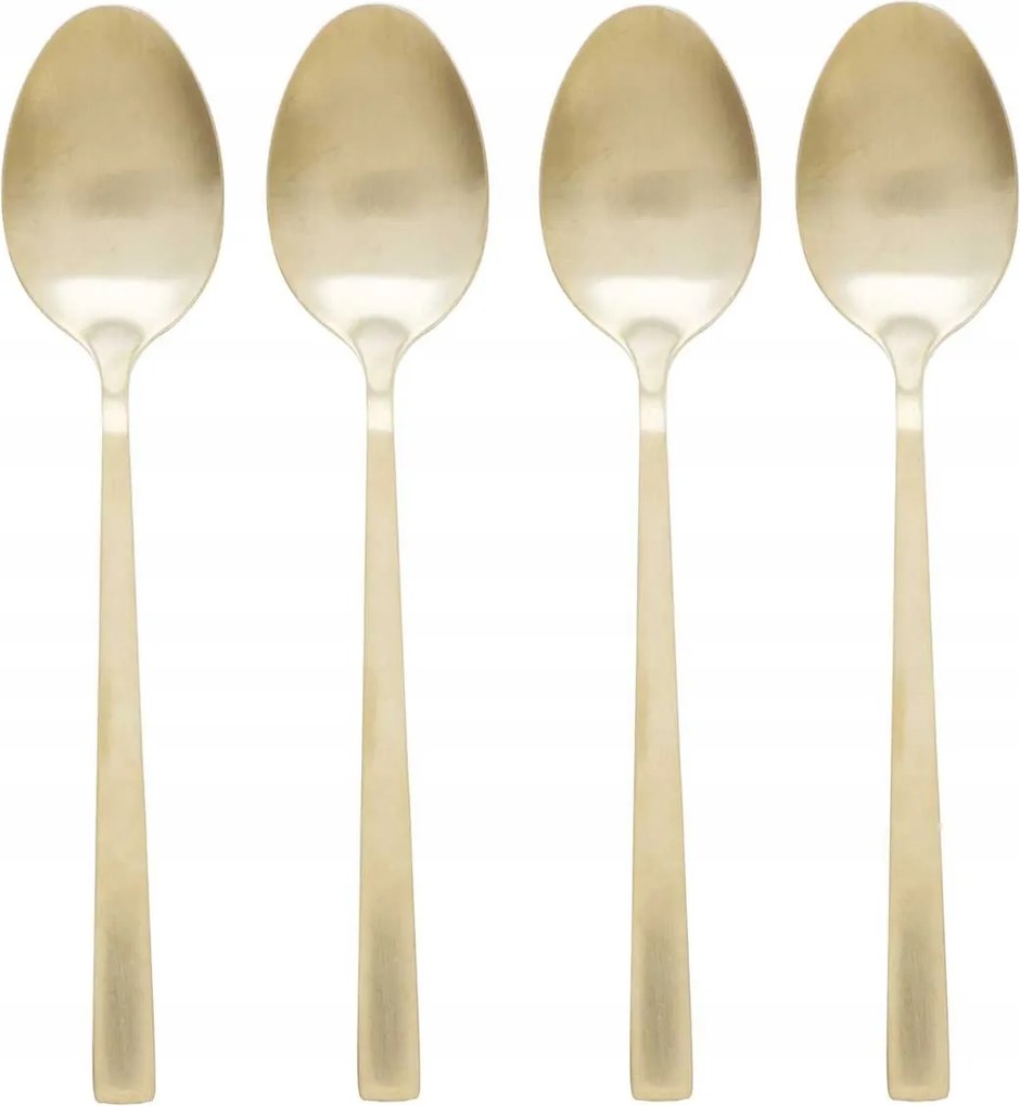 Desszert kanál szett Arany teáskanál Matt elegáns 4db-os