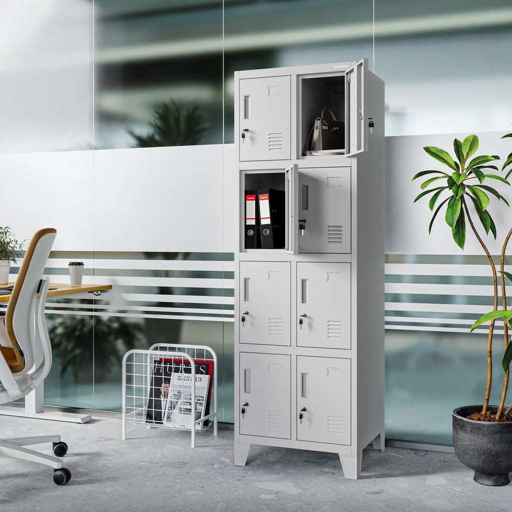 Dupla BHP szociális szekrény szürke: ROBERT 2 Plus