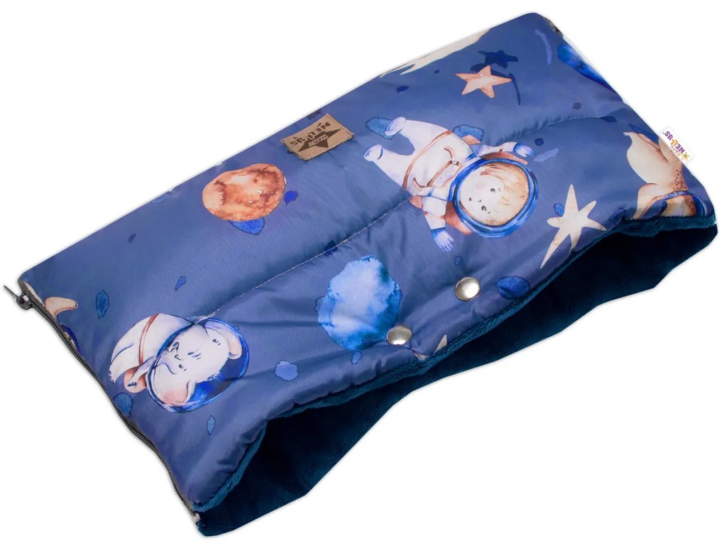 Baby Nellys Babakocsi hüvely PREMIUM Cosmos, szürke/kék