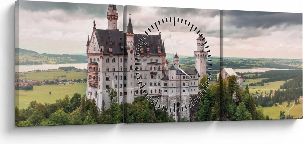 Kép - Vár sziklákon (órával) (90x30 cm)