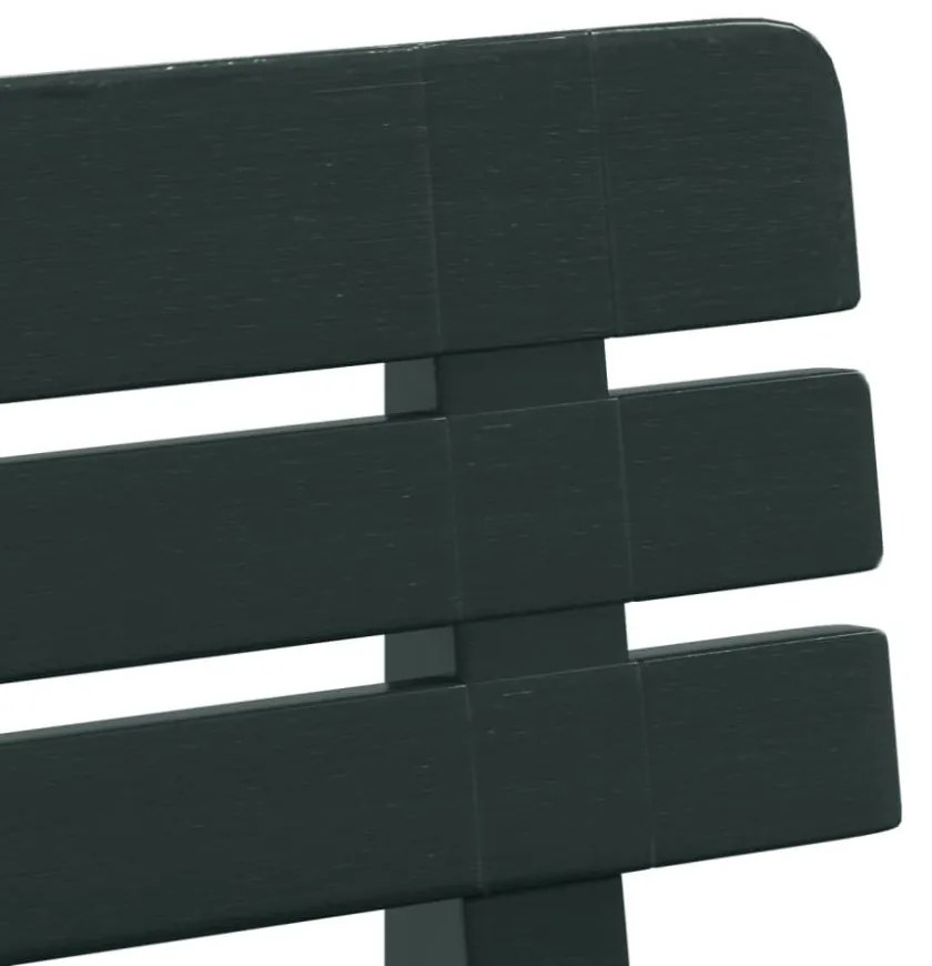 zöld polipropilén kerti pad 110 x 52 x 71 cm