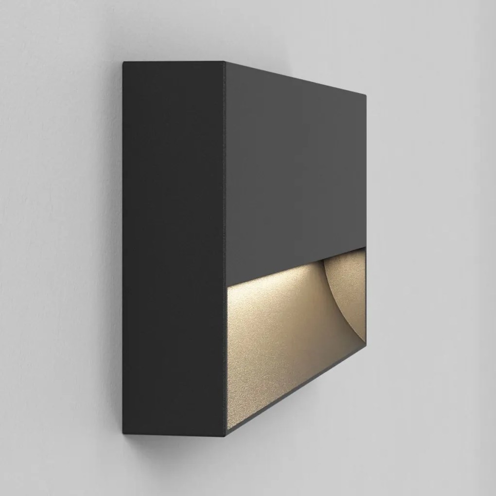 ASTRO LIGHTING 1466002 MORI Modern Kültéri Fali Lámpa Fekete Struktúra LED IP65