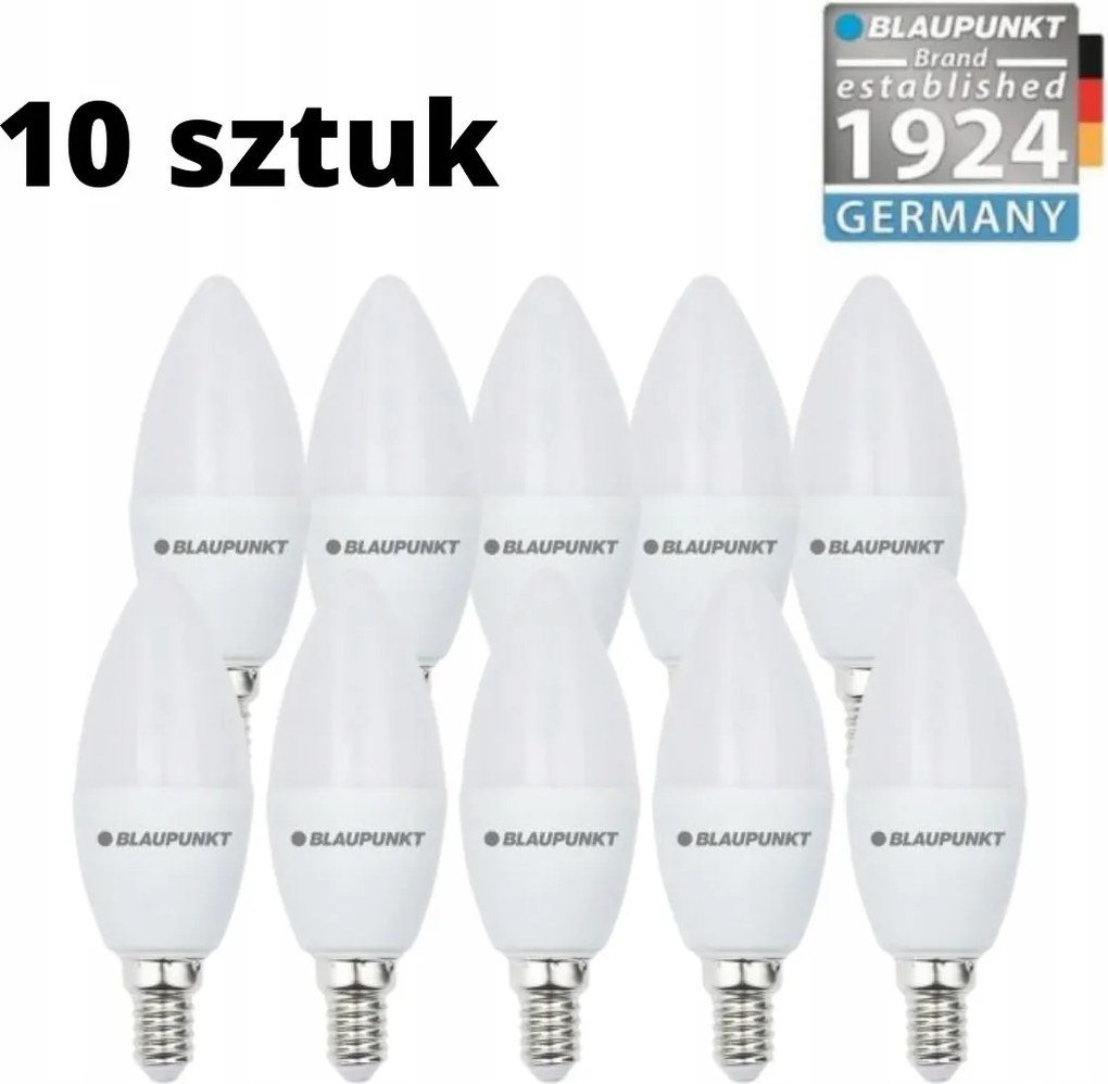 Led izzó Blaupunkt Gyertya E14 7W meleg fehér 2700K 595 lumen 10 db