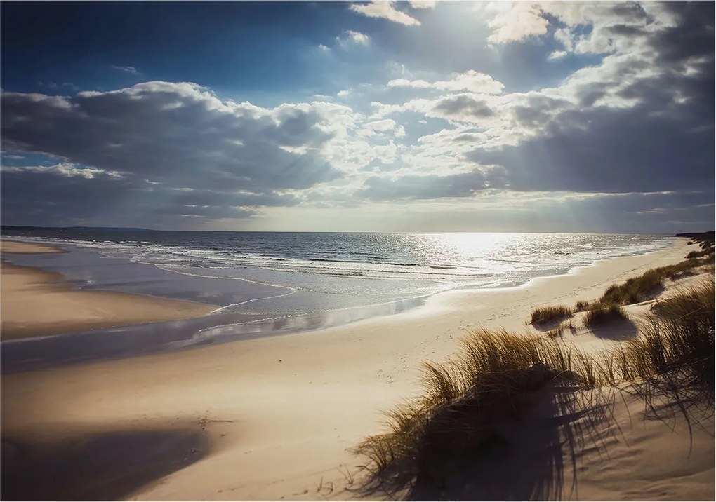 Fotótapéta Flizelin Fal a Hálószobába Sugárzó szegély 312x219 Ragasztó