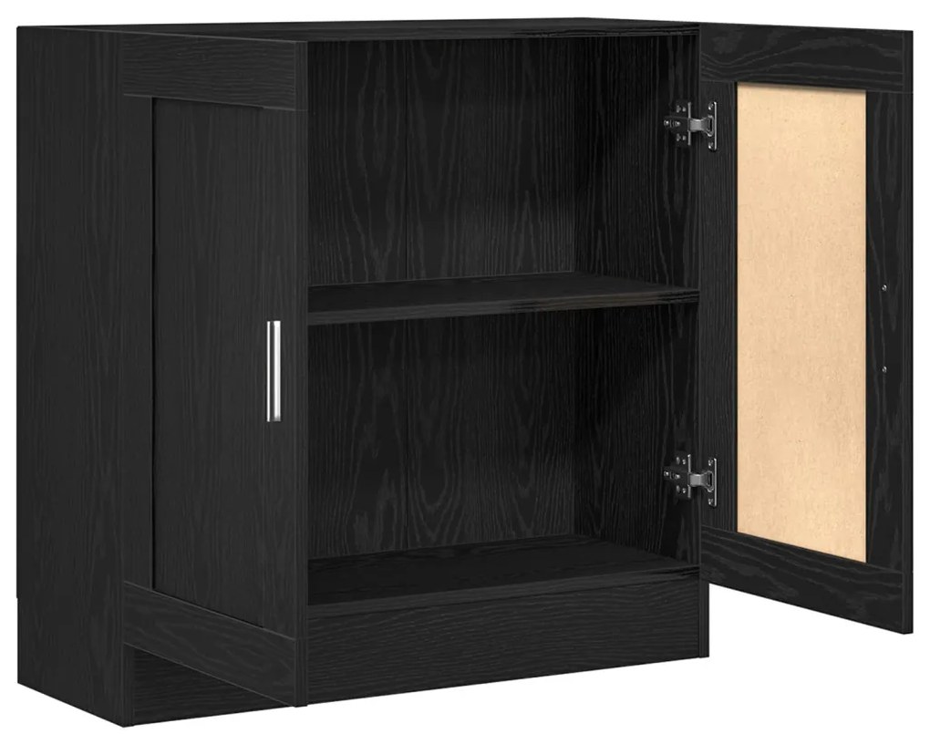 Könyvespolc Fekete Tölgy 82,5x30,5x80 cm Mérnöki Fa