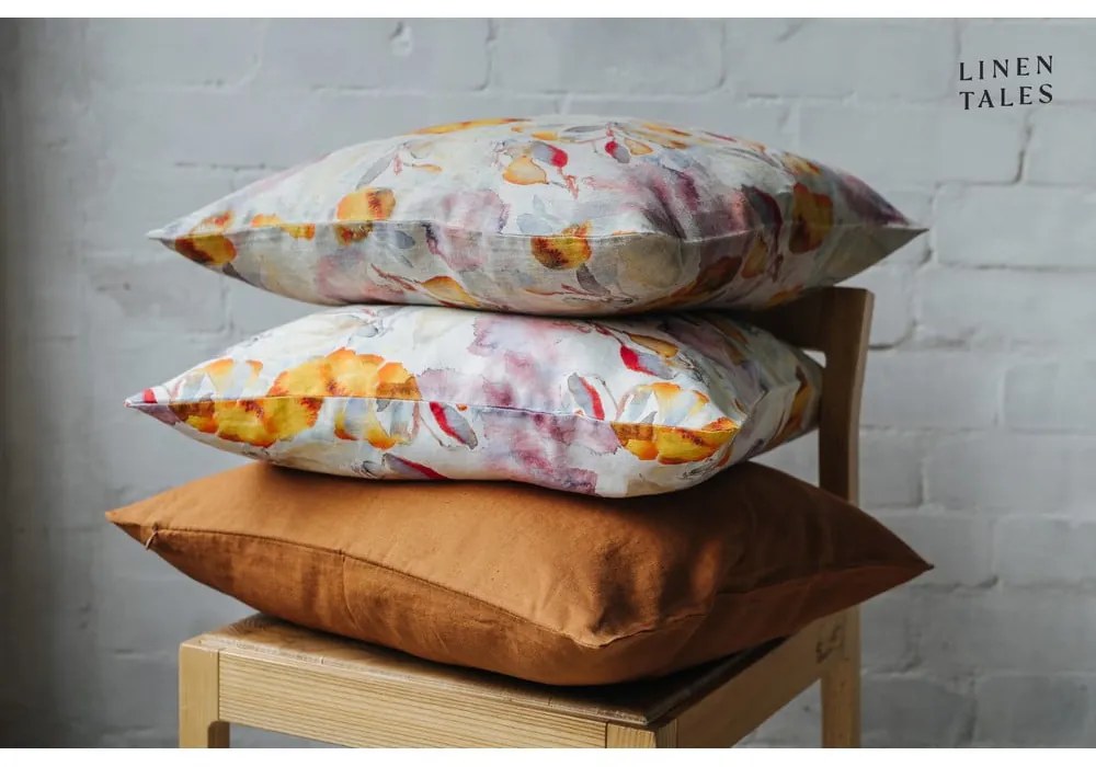 Len párnahuzat 45x45 cm Hazelnut – Linen Tales