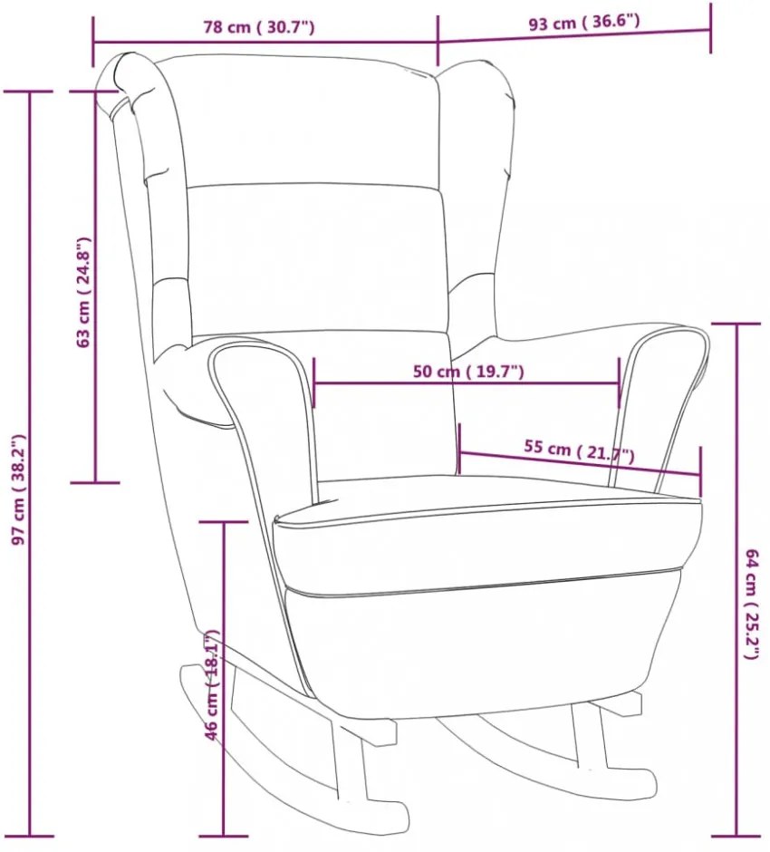 hintaszék, világosszürke bársony és tömörfa háttámlával
