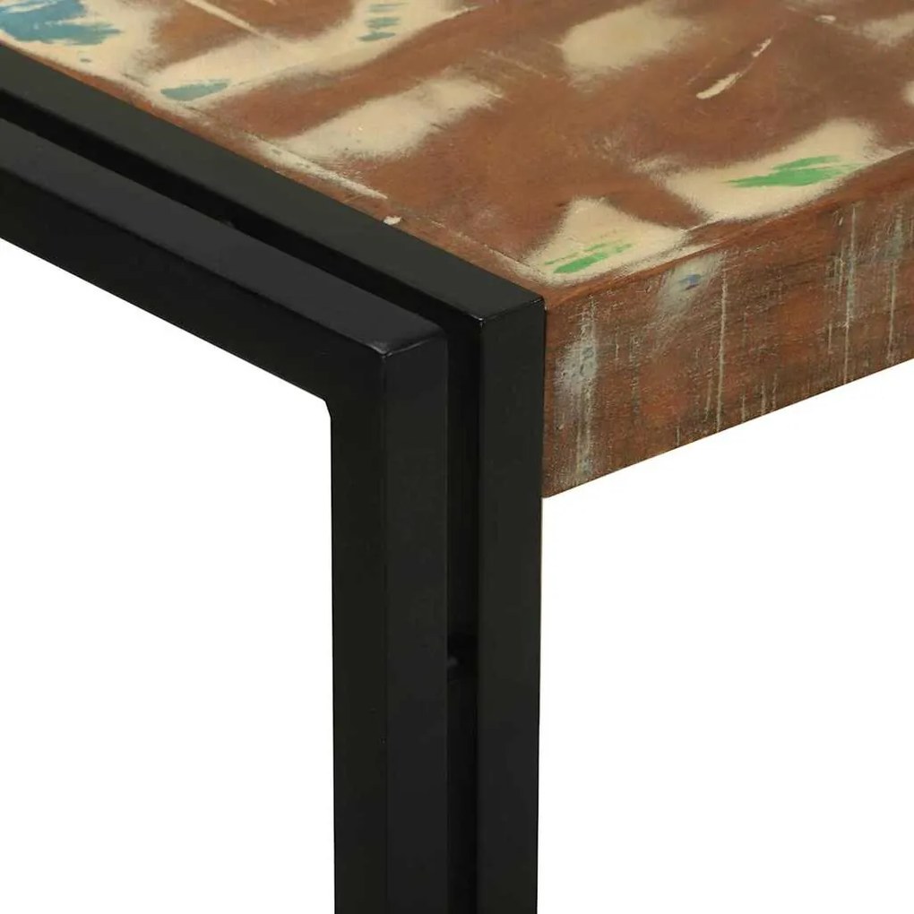Konzolasztal 120 x 33 x 75 cm tömör újrahasznosított fa