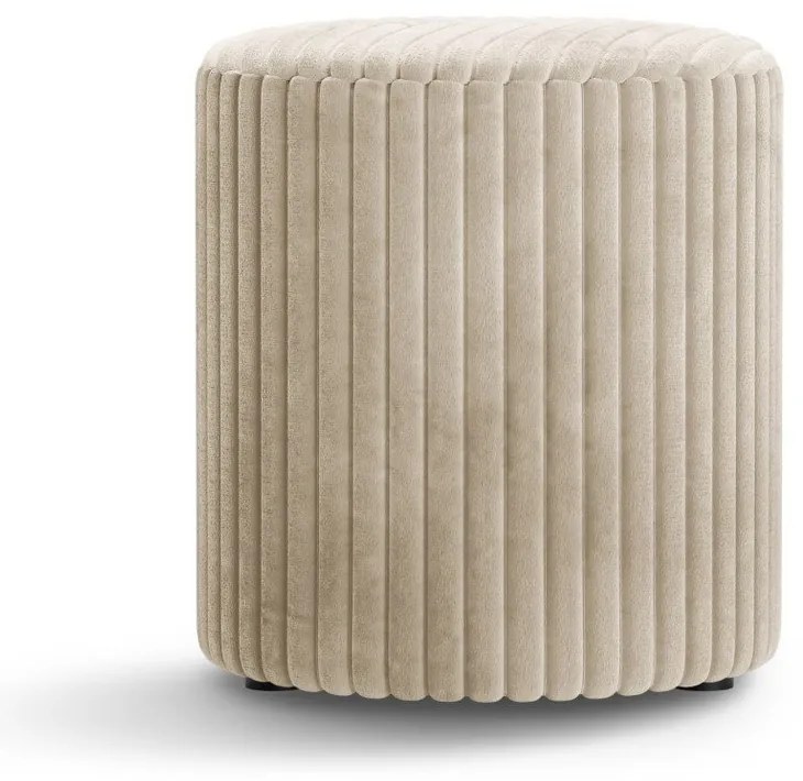 Bézs kordbársony puff Dia – Micadoni