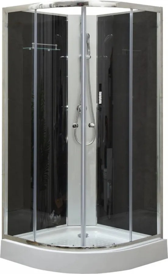 Marco Black II zuhanykabin 90x90x195 cm