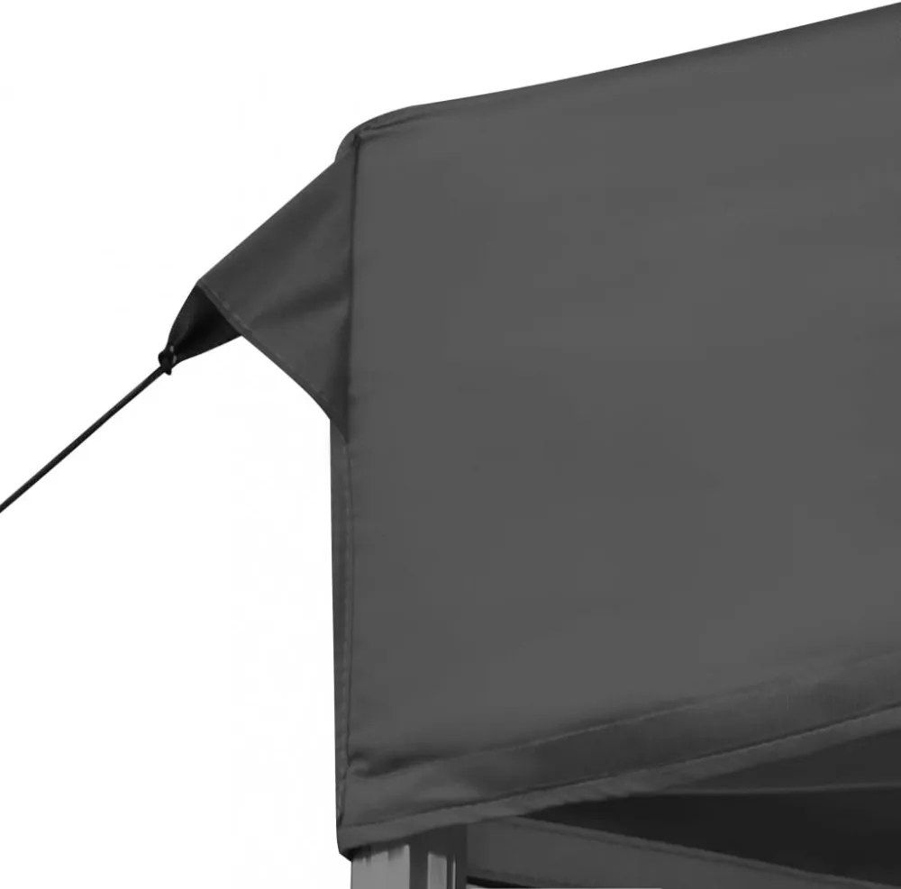 antracitszürke összecsukható alumínium rendezvénysátor 6 x 3 m