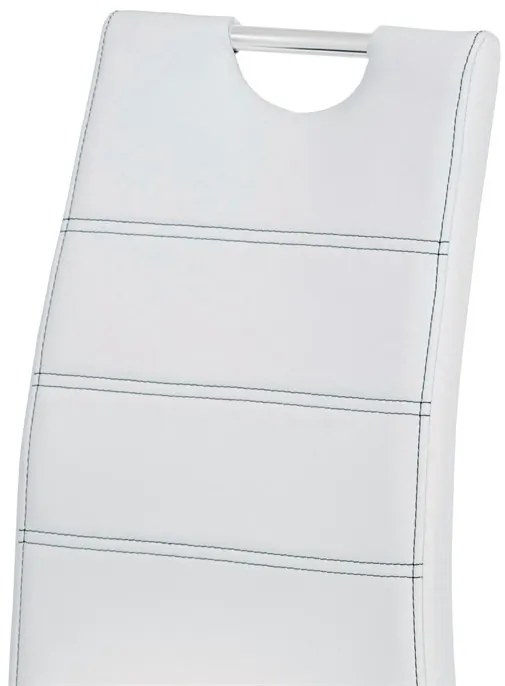 Fehér Ekobőr Étkezőszék. HC-481 WT