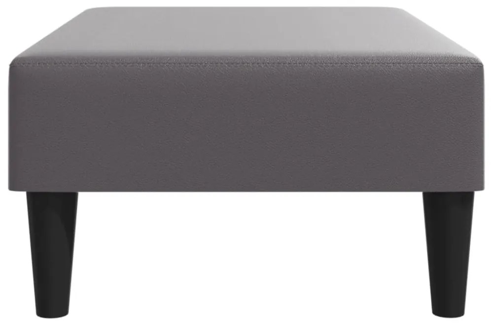 vidaXL szürke műbőr lábzsámoly 77x55x31 cm