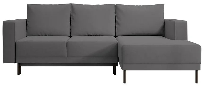 Sarokkanapé Rodriguez mini (J) (világos szürkés fekete + fekete). 1099544