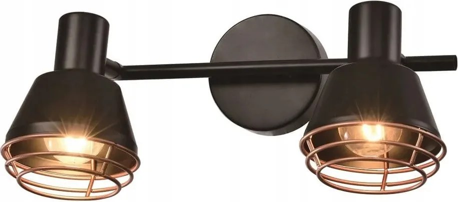 Candellux Neria Fali-mennyezeti lámpa 2xE14 40W fekete-arany