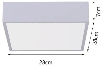 Immax NEO 07238L - LED dimmelhető mennyezeti lámpa CANTO 22W/230V fehér Tuya + t