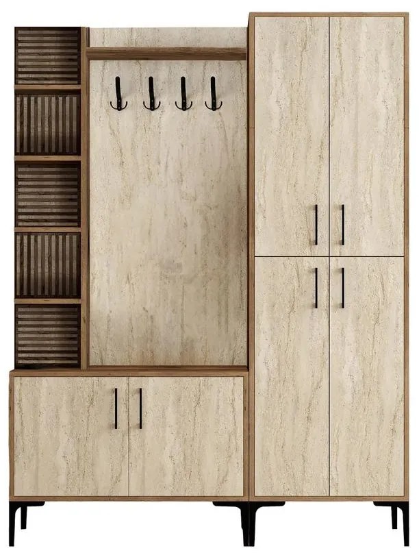 Előszobafal Viyana Da - Diós, Travertine
