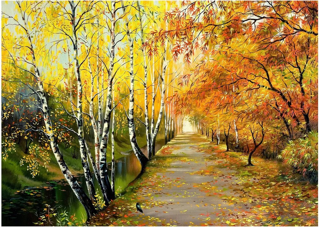 Kép - Egy romantikus sugárút a víz mentén. (70x50 cm)