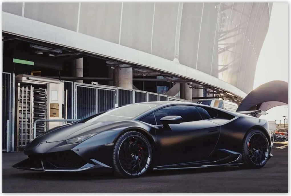 Poszterek 120x80 Fekete sportautó