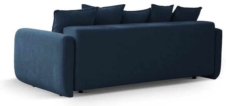 Sötétkék kinyitható tárolóhelyes kanapé 231 cm Elen – Micadoni