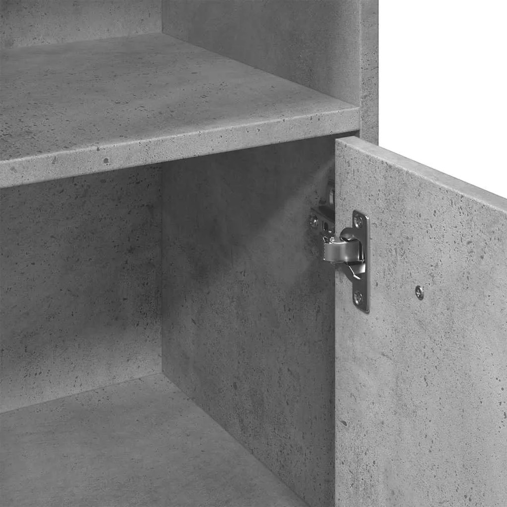 betonszürke forgácslap fürdőszobaszekrény 30 x 30 x 95 cm