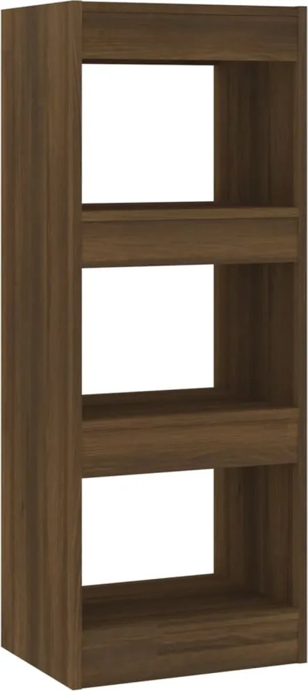 vidaXL barna tölgyszínű fa könyvszekrény/térelválasztó 40x30x103 cm