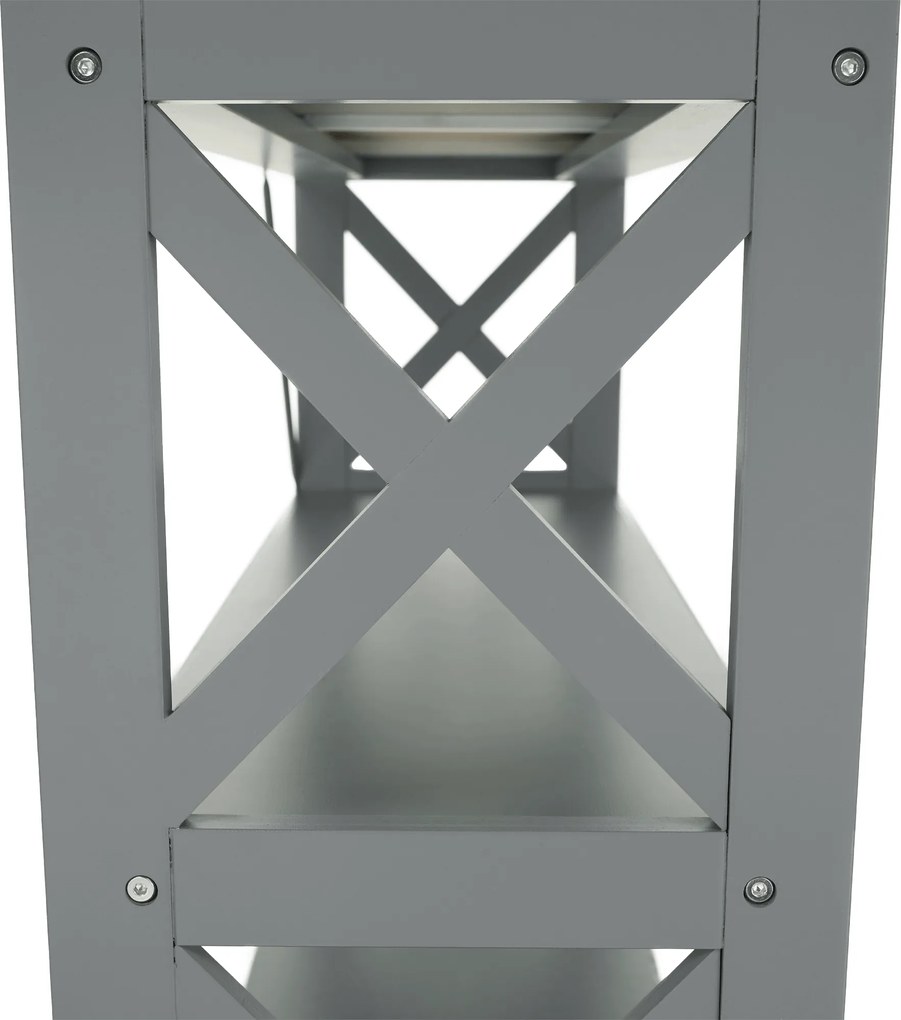 Konzolasztal, szürke, LOMIR