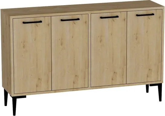 Frezya komód, zafír tölgy, 120 cm