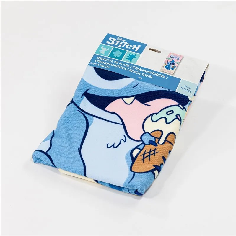 Disney Lilo és Stitch, A csillagkutya Beach Ice Cream fürdőlepedő, strand törölköző 70x140cm (Fast Dry)