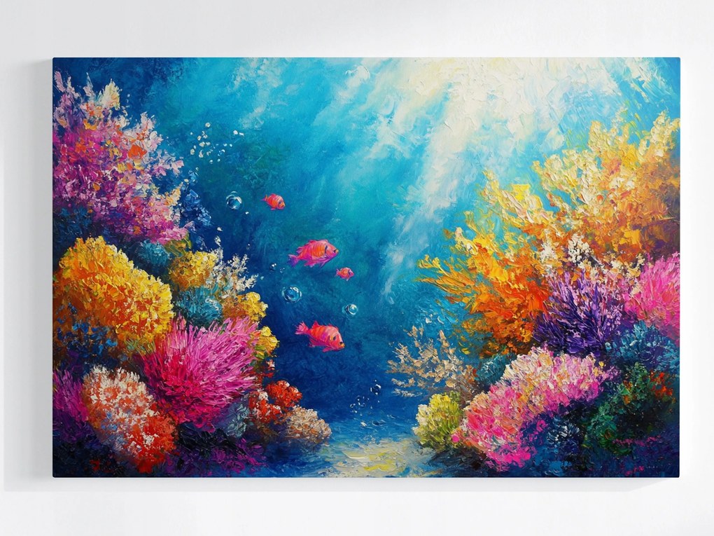 Vászonkép Canvas Víz Alatti Világ Víz Korallzátony Halak Kilátás 60x40