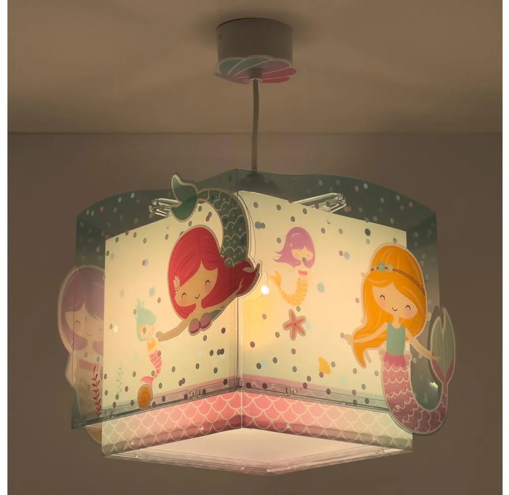 Dalber Dalber 63442 - Gyermek csillár MERMAIDS 1xE27/60W/230V PI507