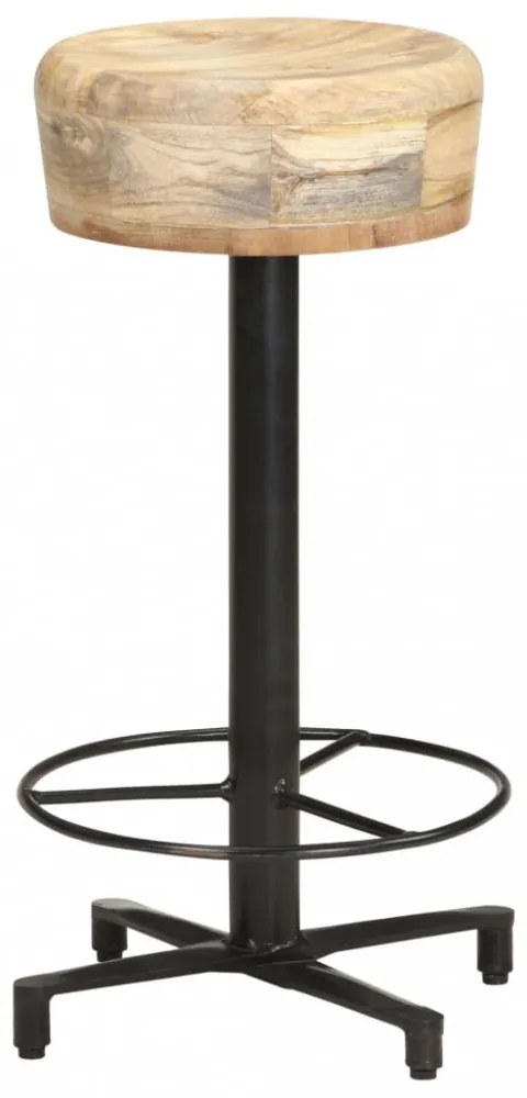 vidaXL 2 db tömör mangófa bárszék 66 cm