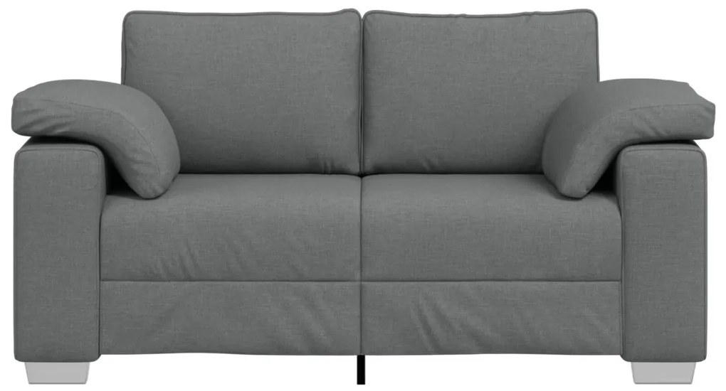Kétfős kanapé Sötétszürke 120 cm-es Szövet