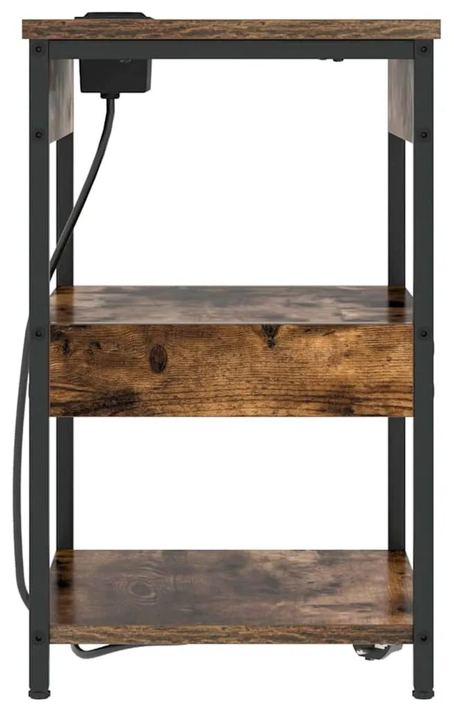 Éjjeli Szekrények 2 pcs Füstölt tölgy 41 x 31 x 51 cm Faanyag
