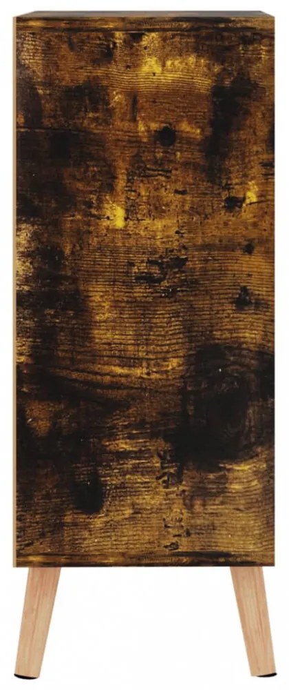 füstös tölgy színű szerelt fa tálalószekrény 60 x 30 x 72 cm