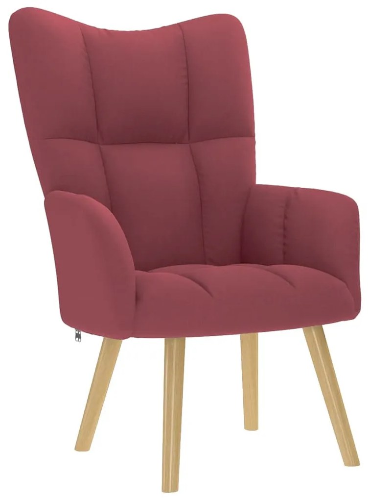 bordó szövet pihenőfotel